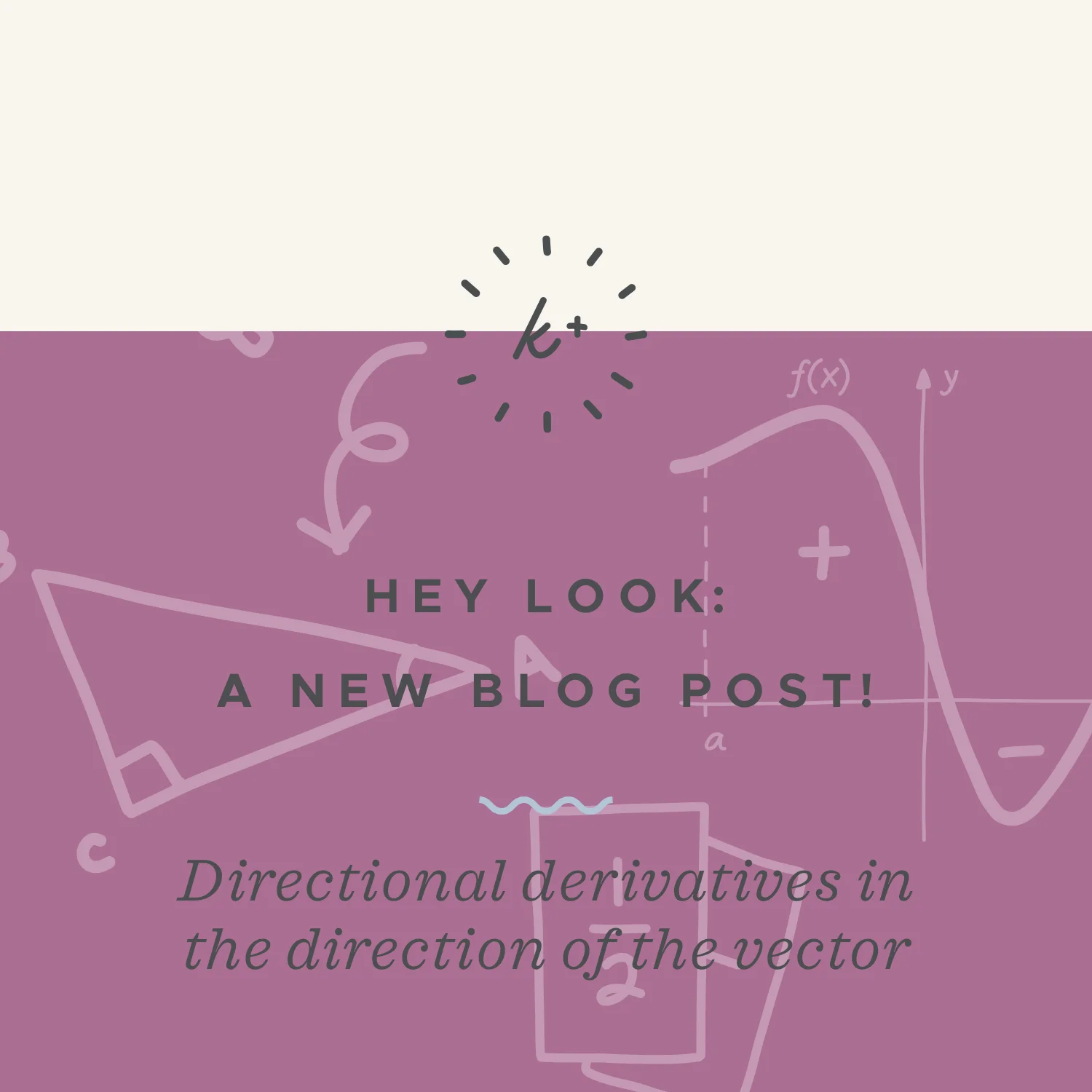 Directional derivatives in the direction of the vector