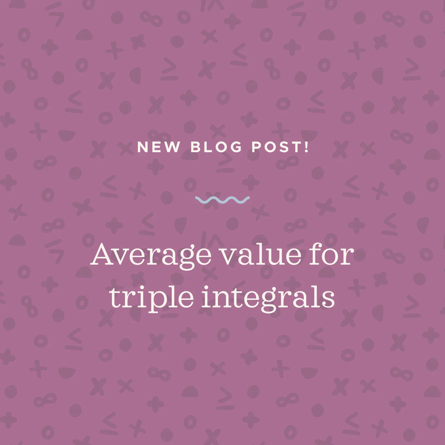 Average value for triple integrals