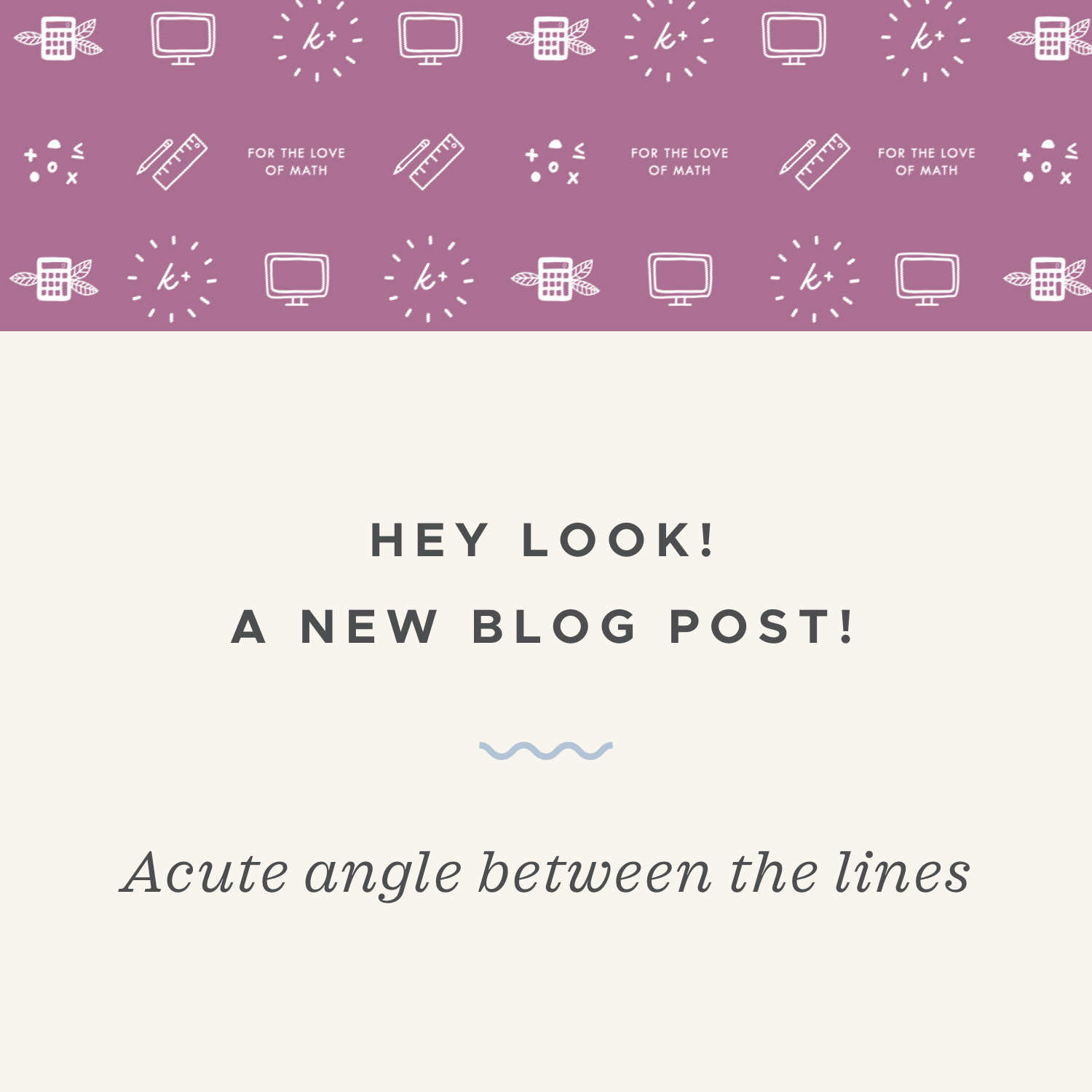 Finding the acute angle between two lines (or between two vectors) — Krista  King Math