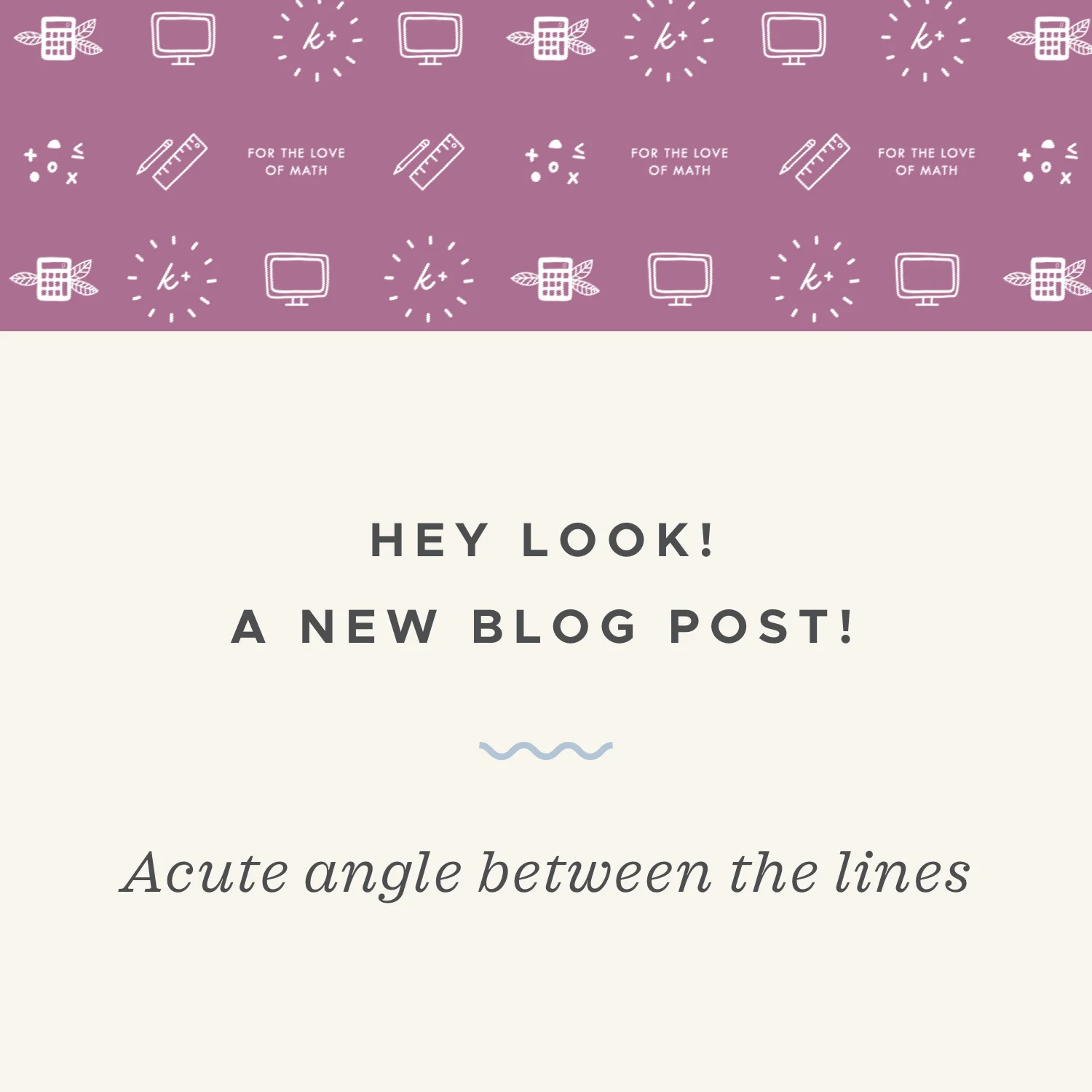 Finding the acute angle between two lines (or between two vectors)
