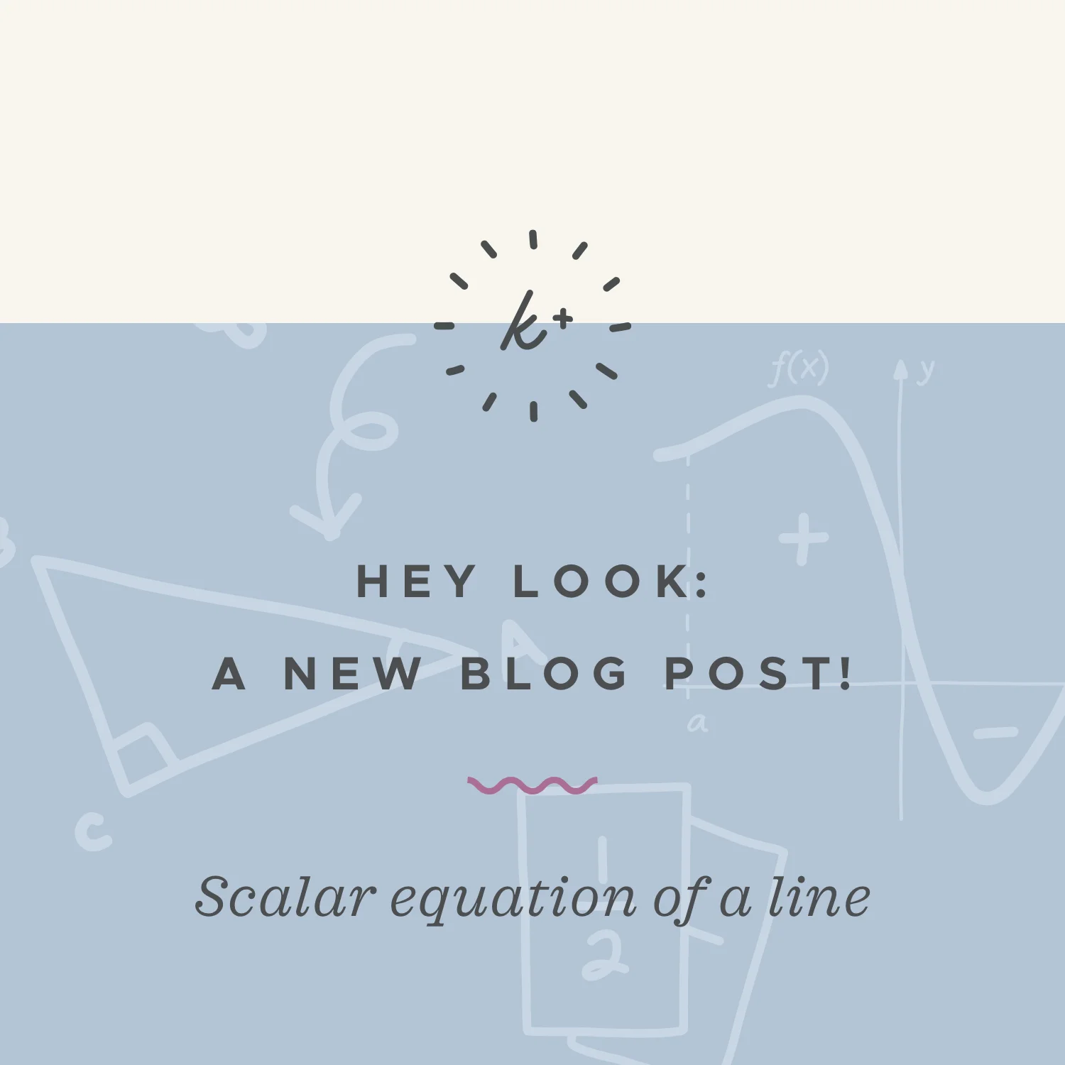 Finding the scalar equation of a line