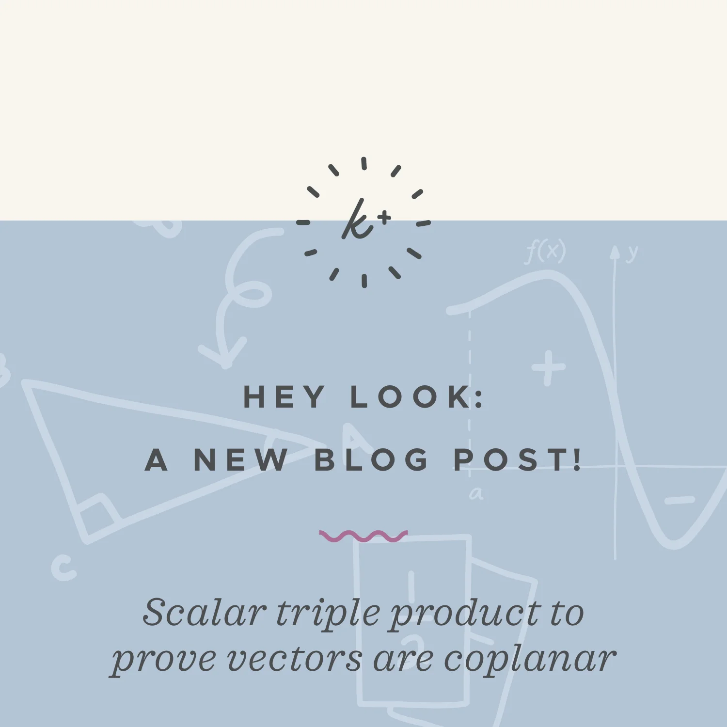Using the scalar triple product to prove that vectors are coplanar