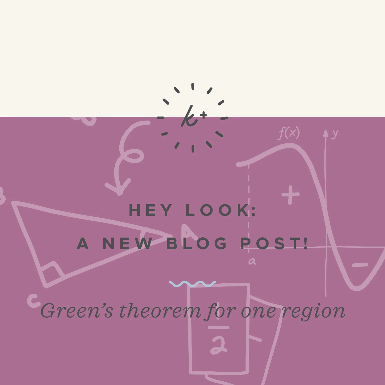 Green's theorem for one region