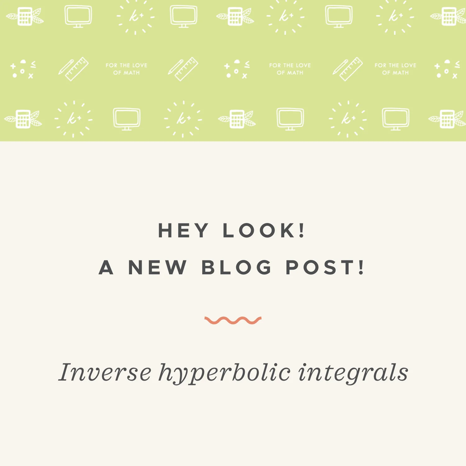 Inverse hyperbolic integrals