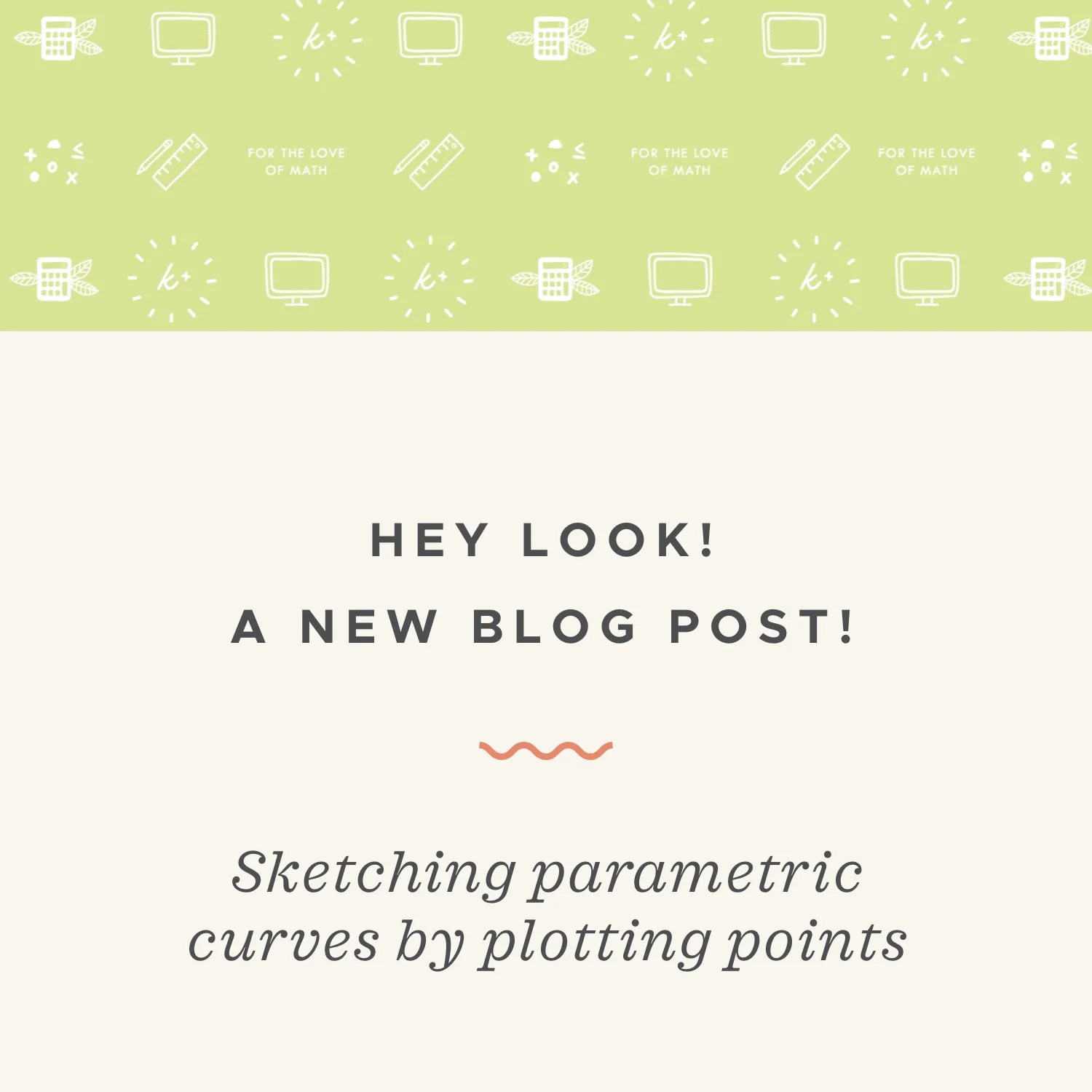 Sketching parametric curves by plotting points