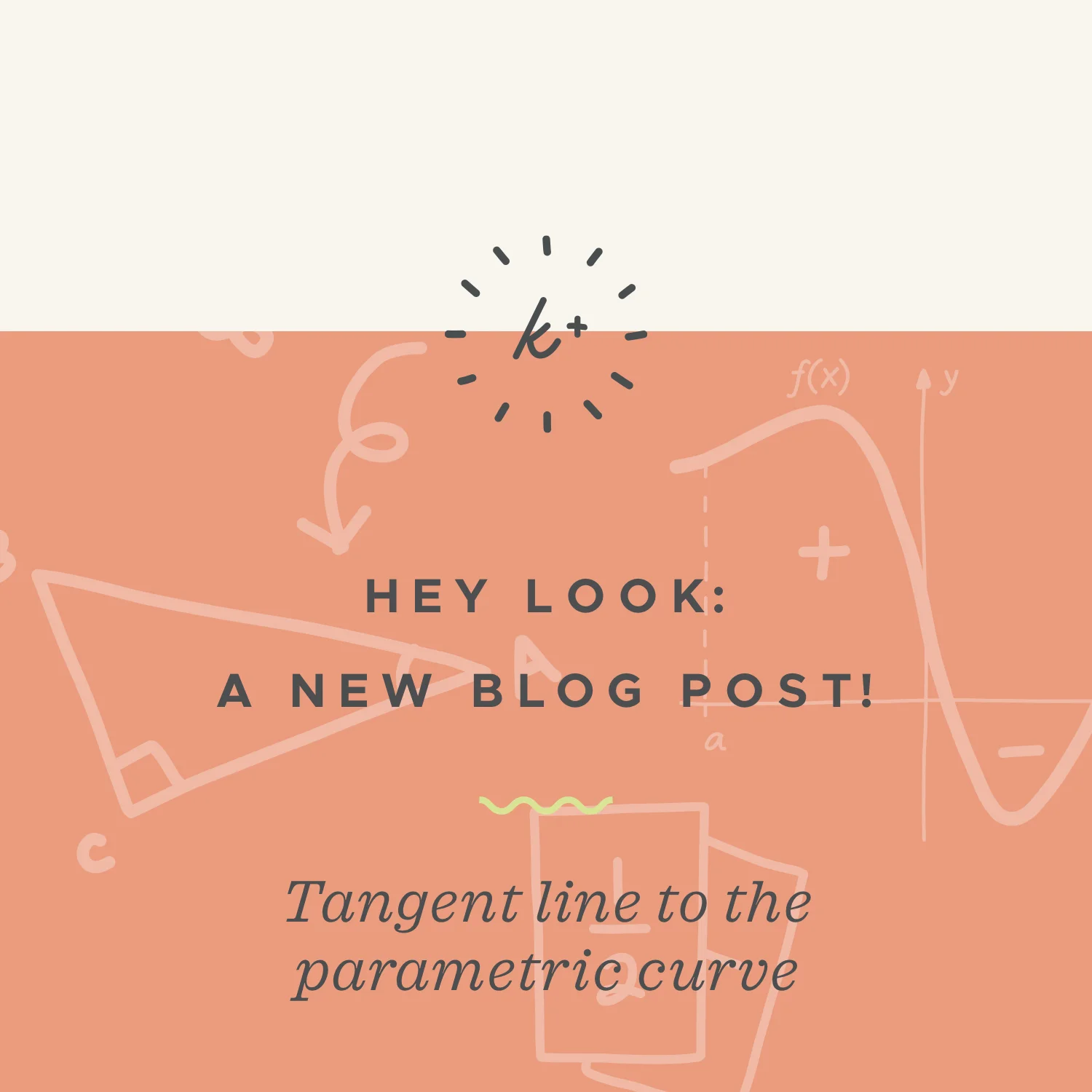 Finding the tangent line to a parametric curve