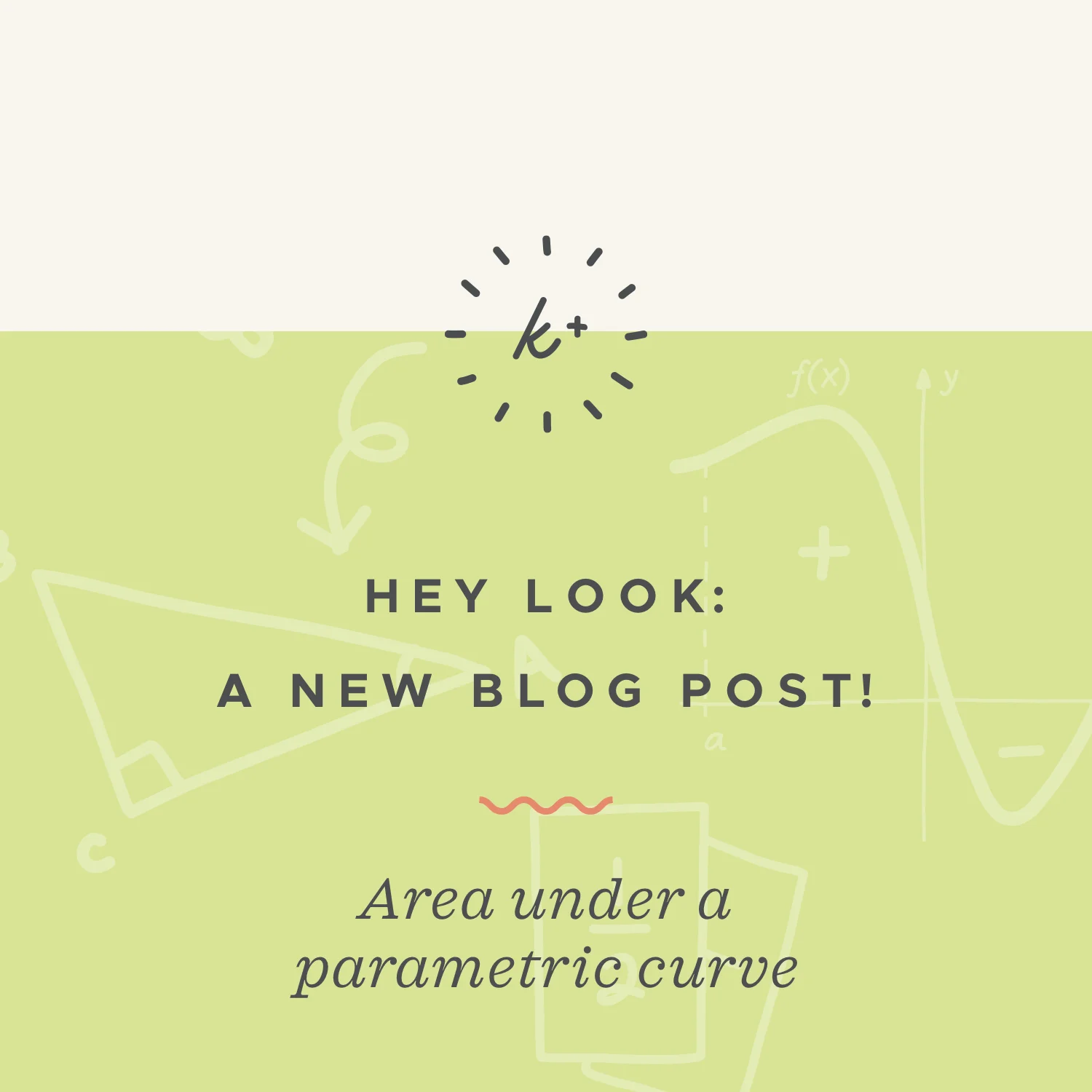 How to find area under a parametric curve