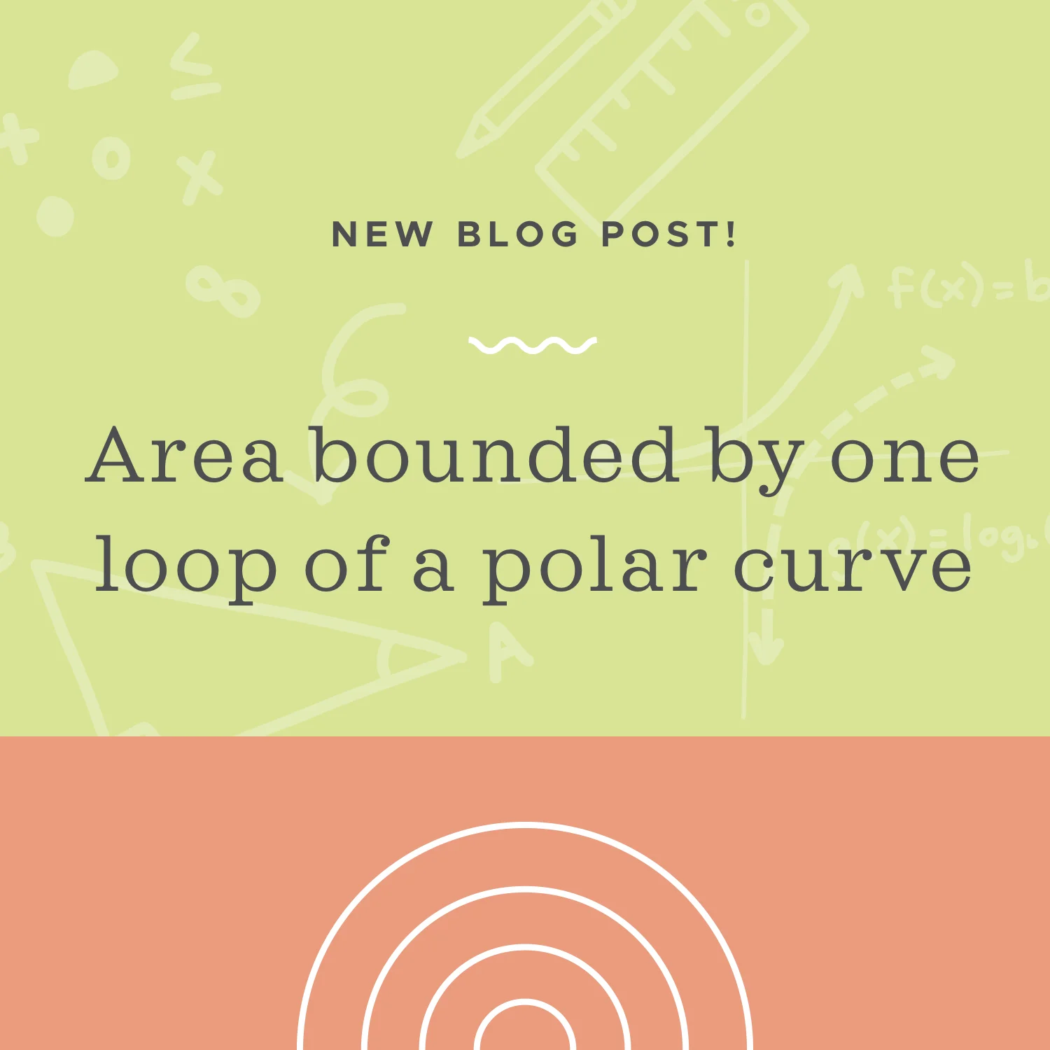 Finding the area bounded by one loop of a polar curve