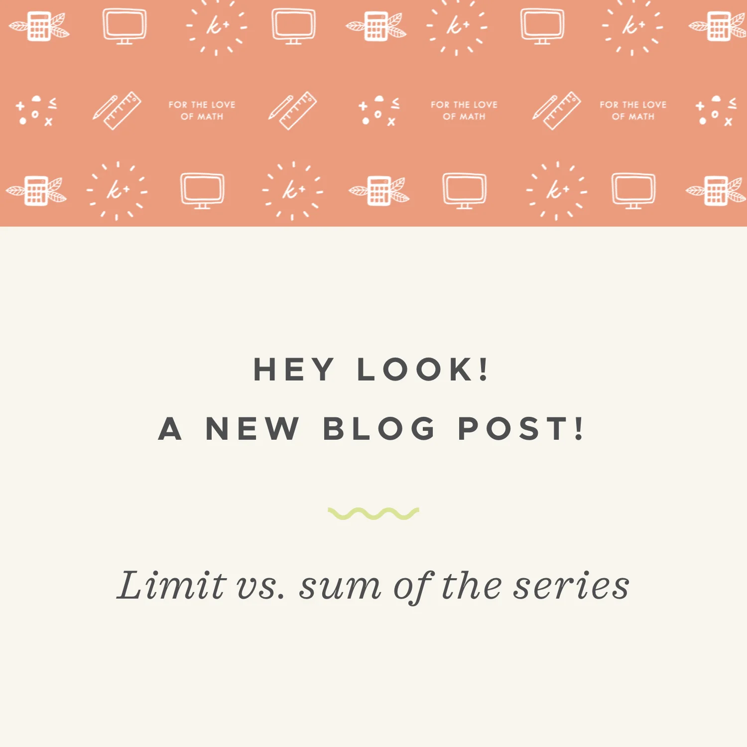 Limit of the series vs. sum of the series