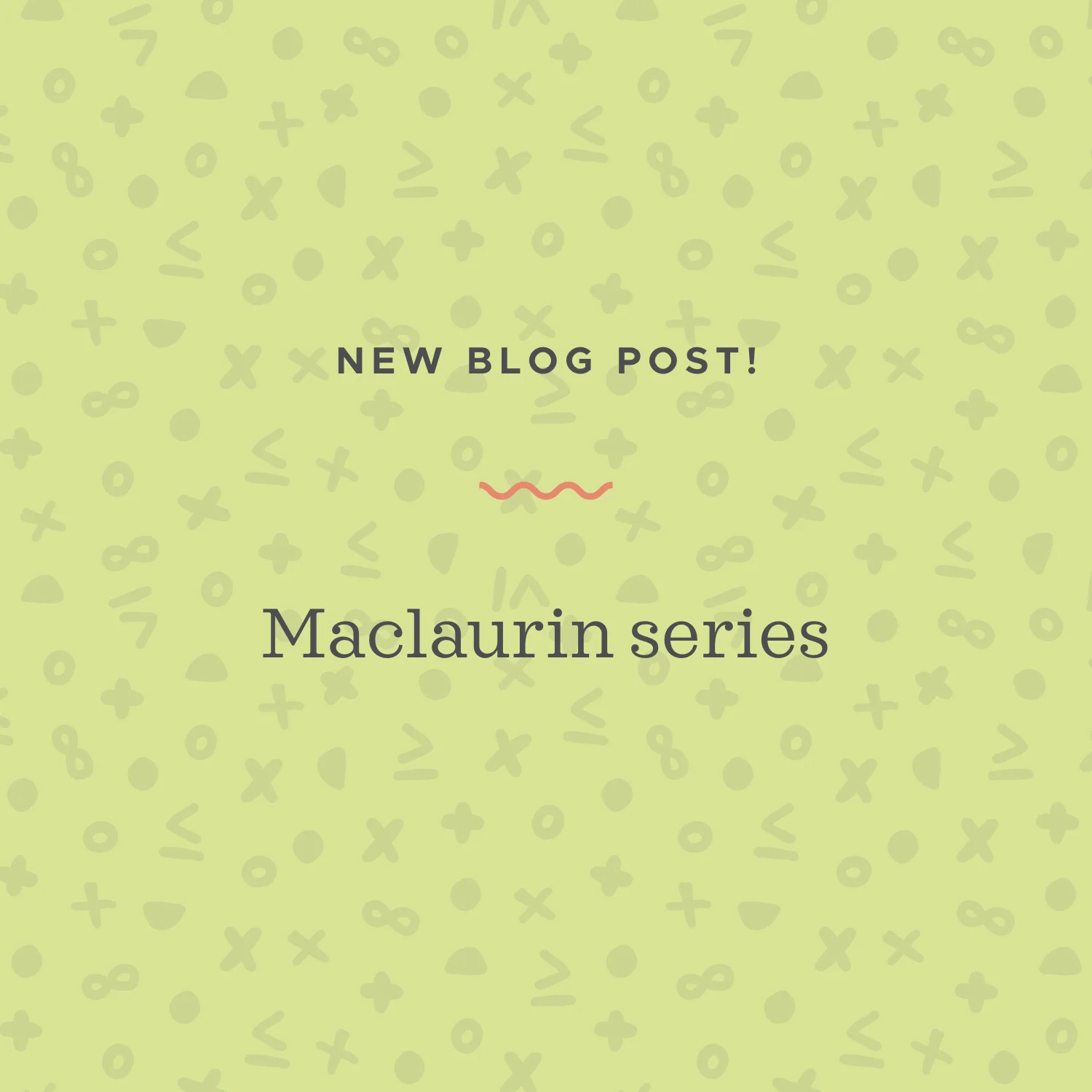 Finding the Maclaurin series