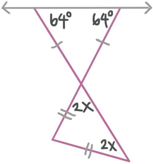 Applying the isosceles triangle theorem — Krista King Math | Online math  help