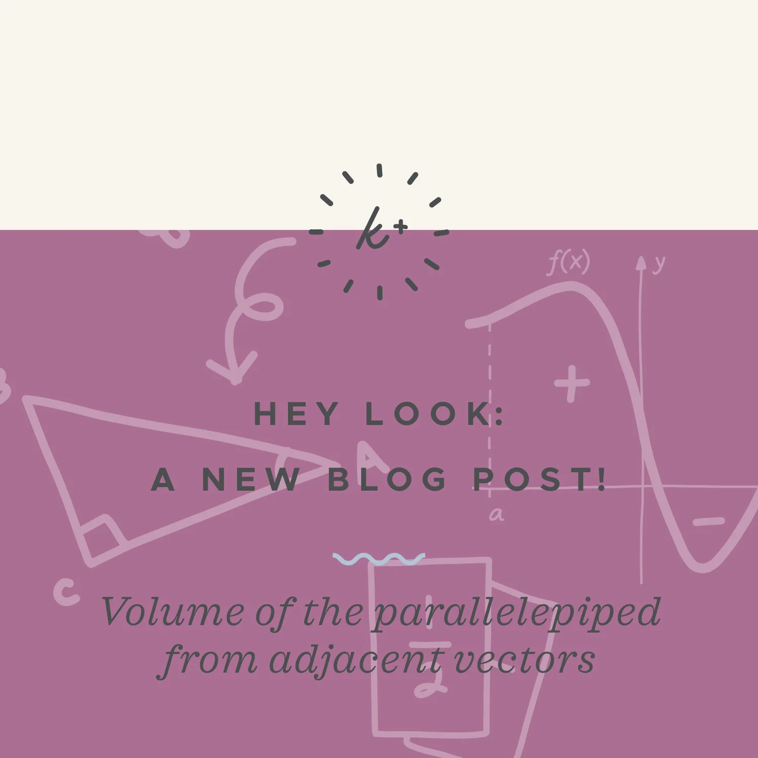 Volume of the parallelepiped from vectors
