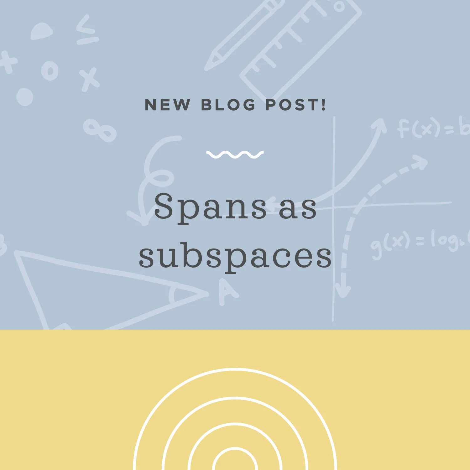 A span is always a subspace