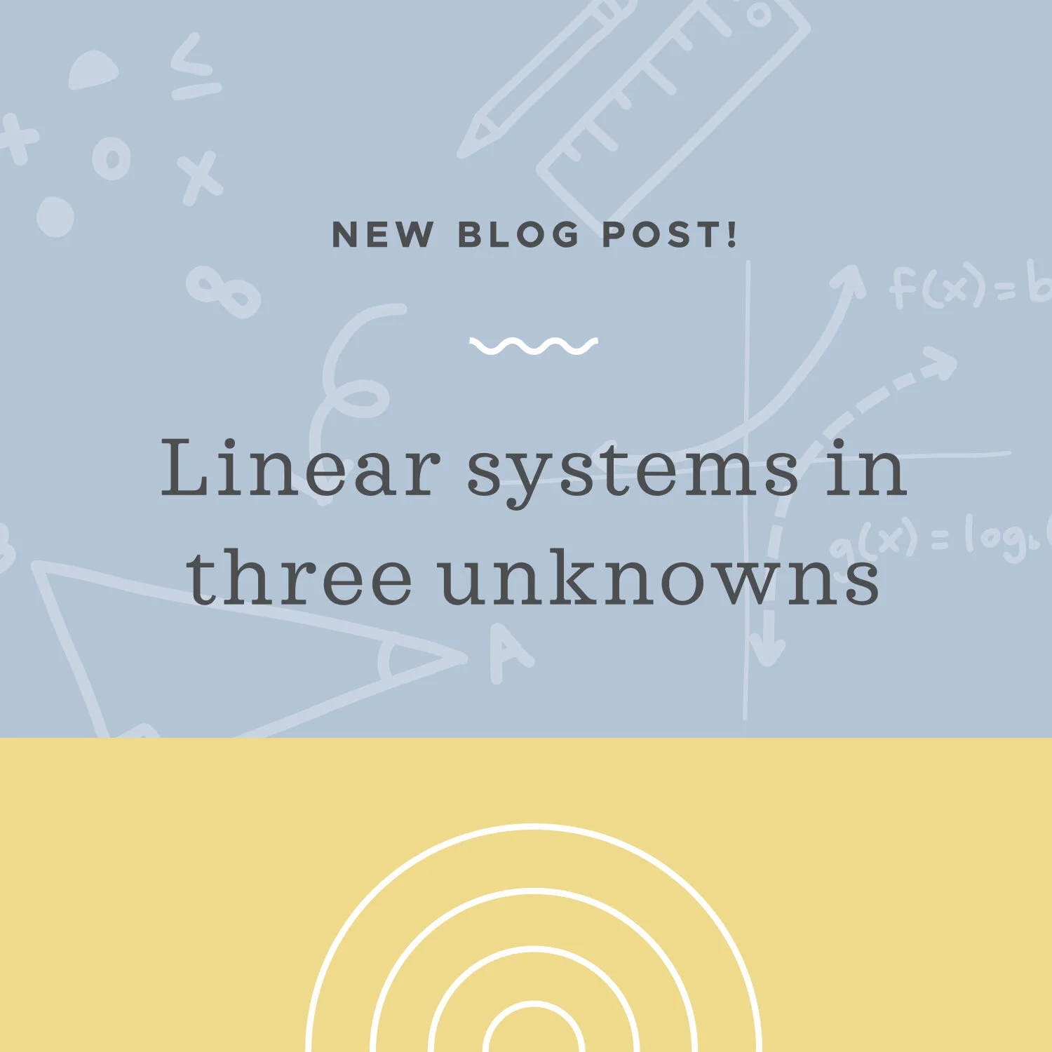 Solving a system of three linear equations