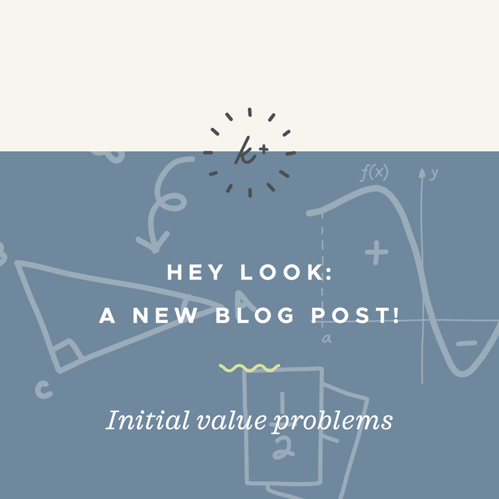 Solving Linear Differential Equations Initial Value Problems Krista