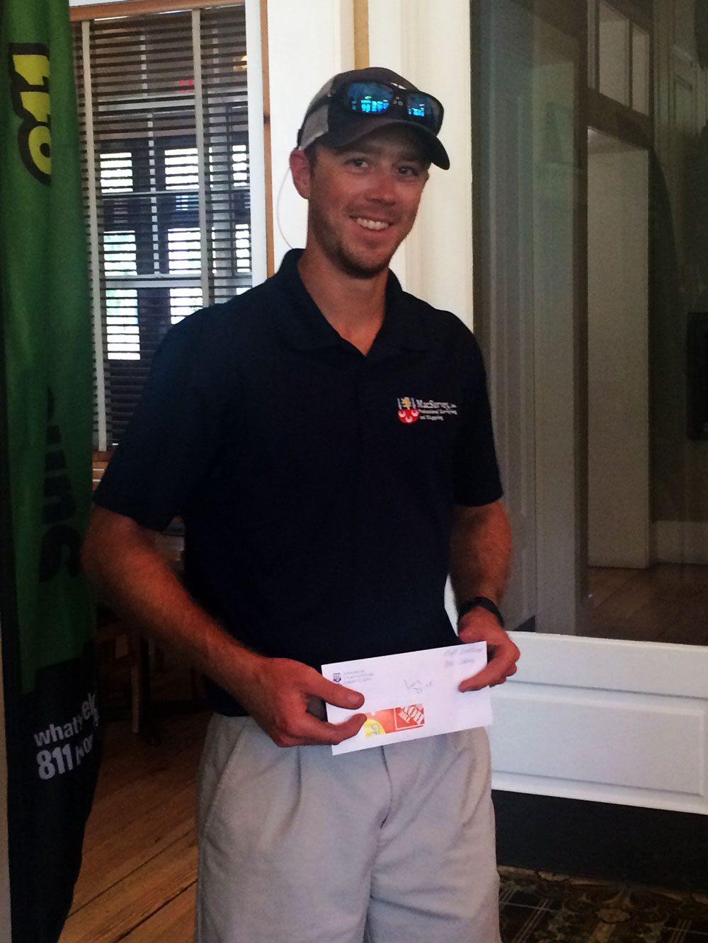 Matt Simpson wins Longest Drive!