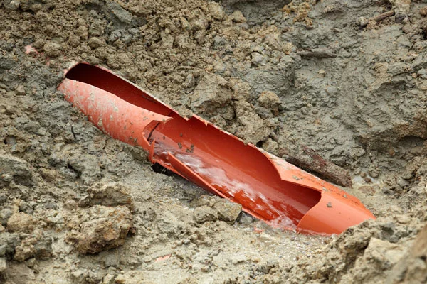 This orange PVC pipe carried petroleum. Making this wrong assumption could cost your life. All we want is for you to go home at the end of the day.