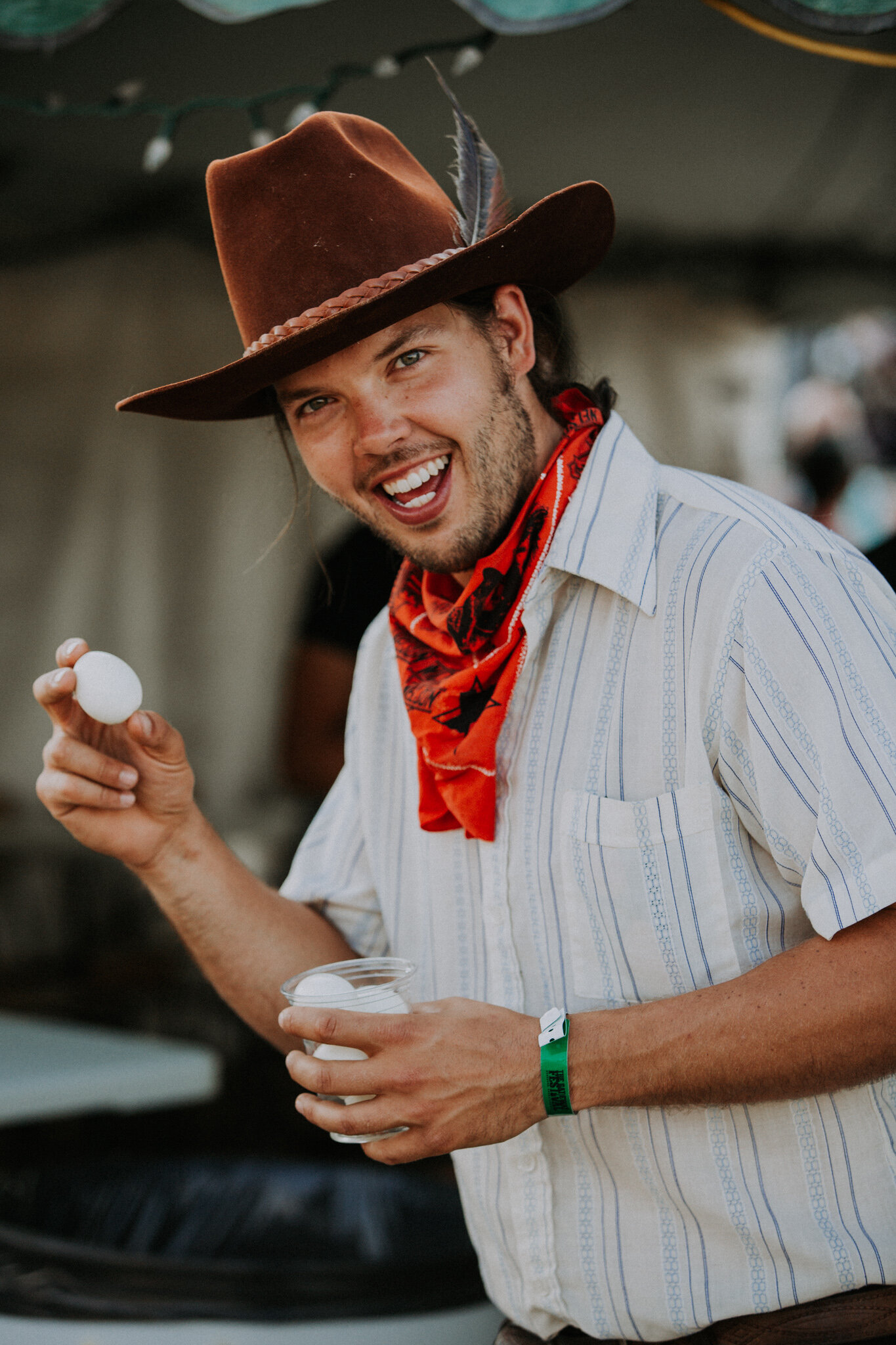 Our world famous backstage pickled eggs.