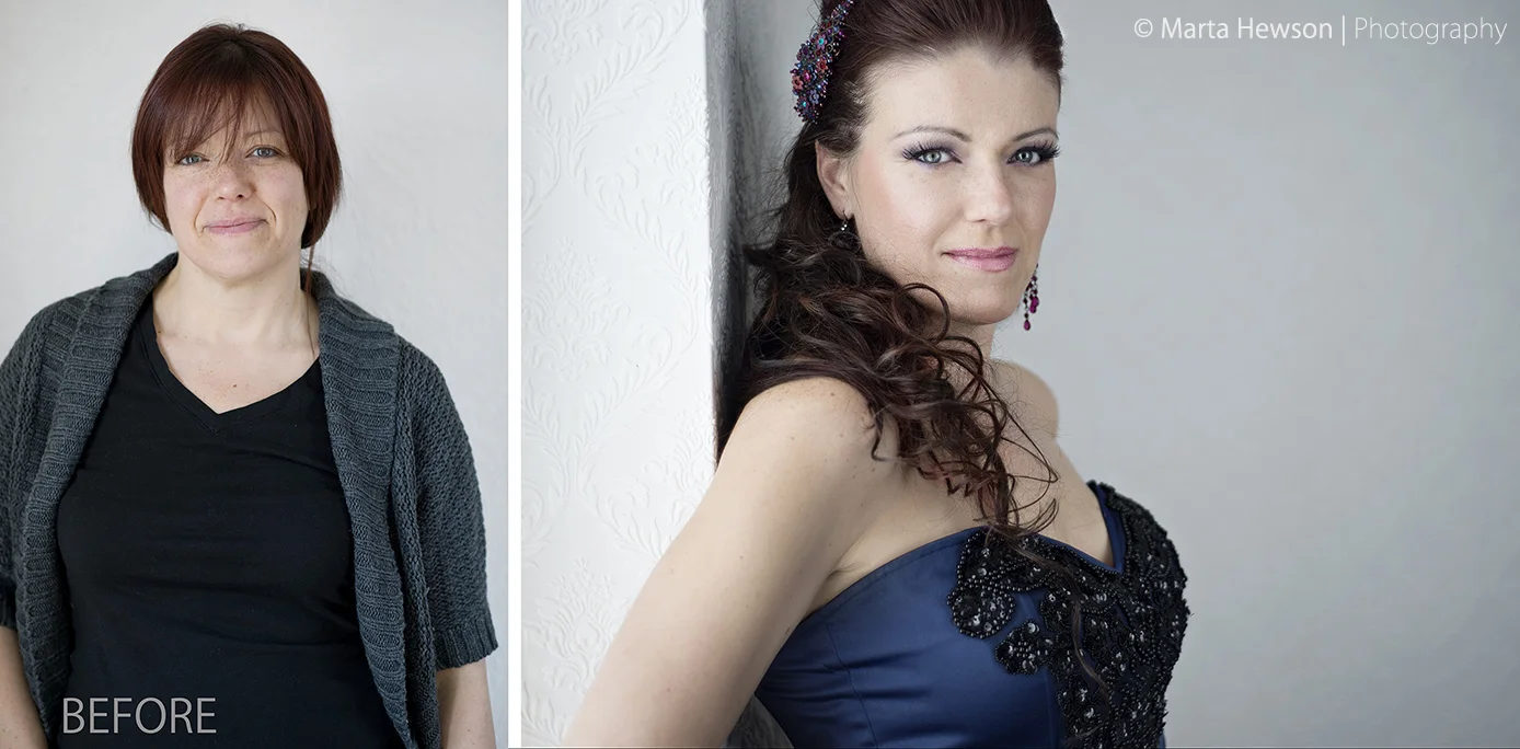Vickie Before and After Hair and Makeup by Pro Makeup by Natasha, Hamilton, Ontario with Marta Hewson Photography