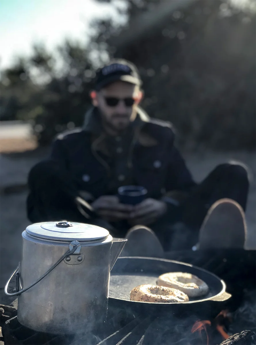 Camp fire cooking