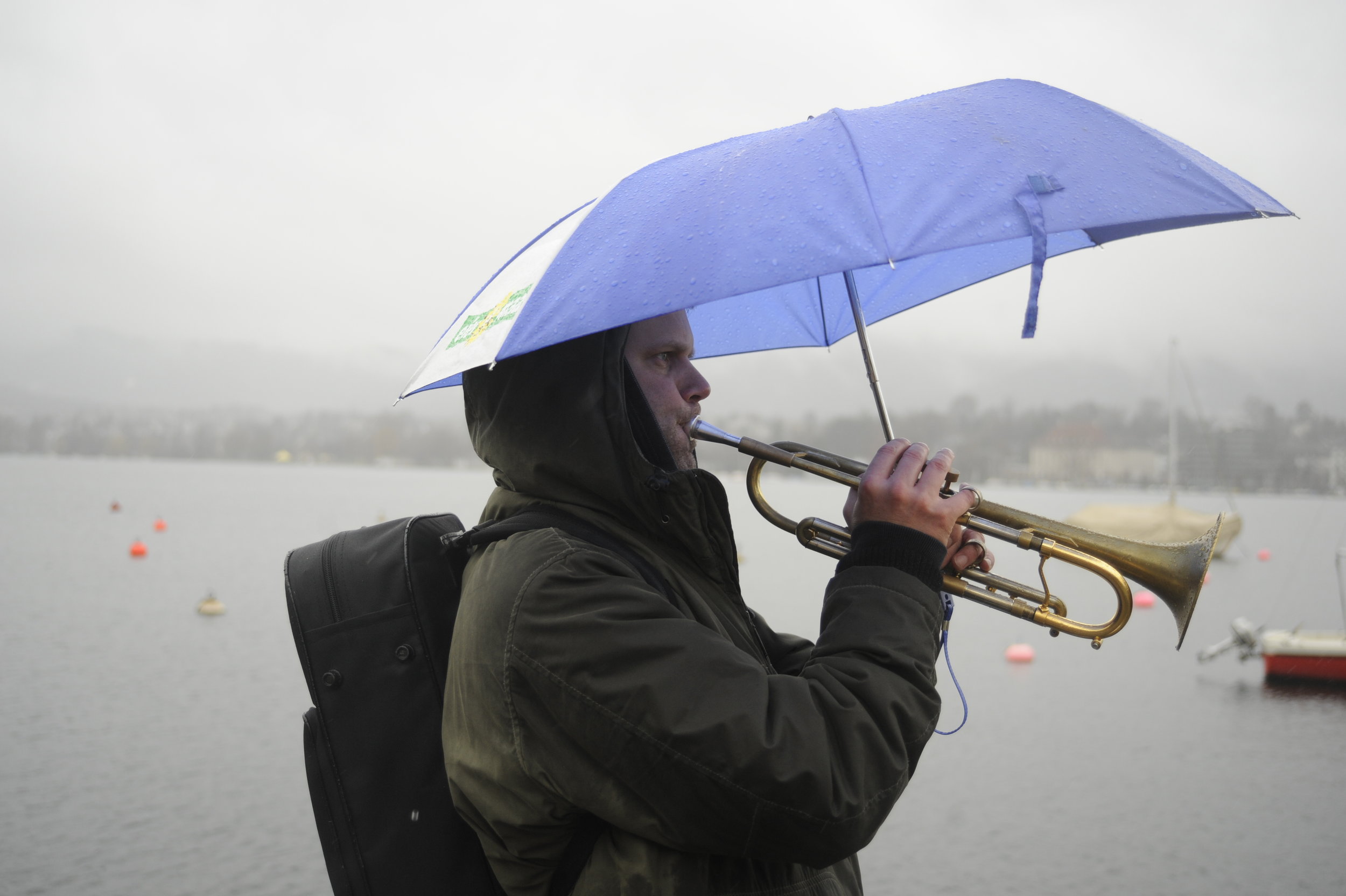 Umbrella and Trumpet