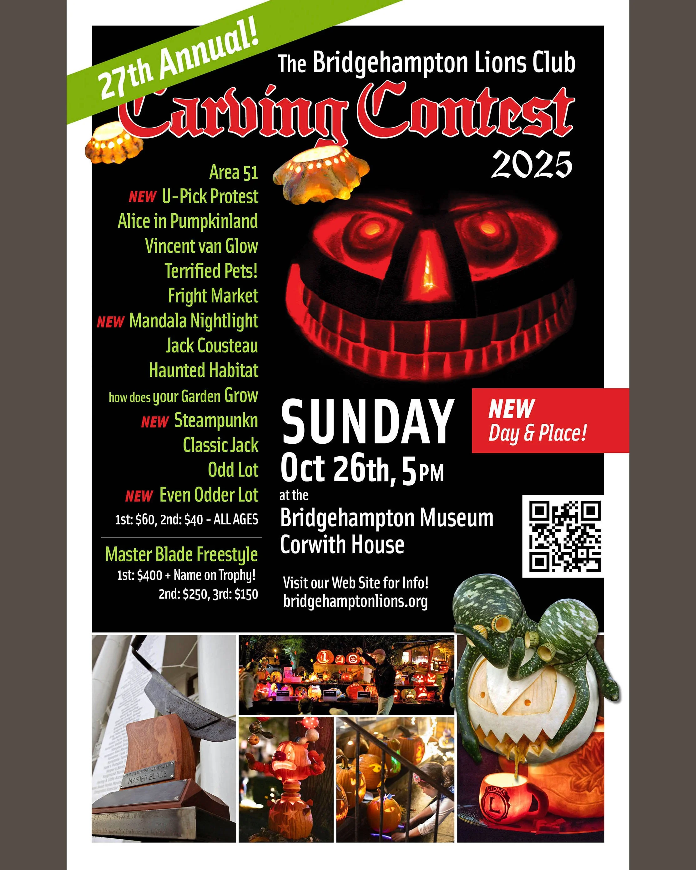 Bridgehampton Lions Club 27th Annual Pumpkin Carving Contest