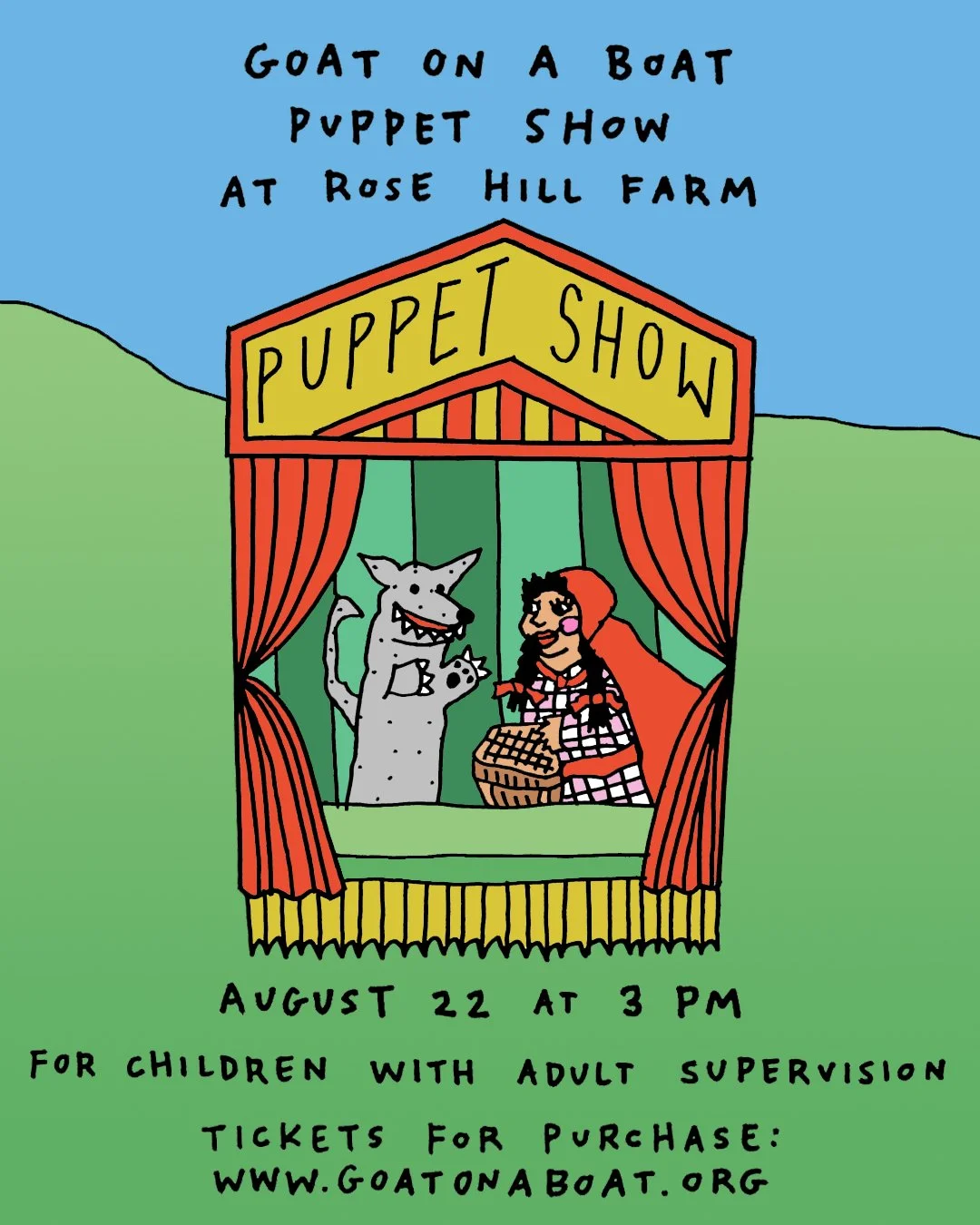 Little Red Ridinghood at Rose Hill Farm (HVNY) August 22 @ 3:00 pm