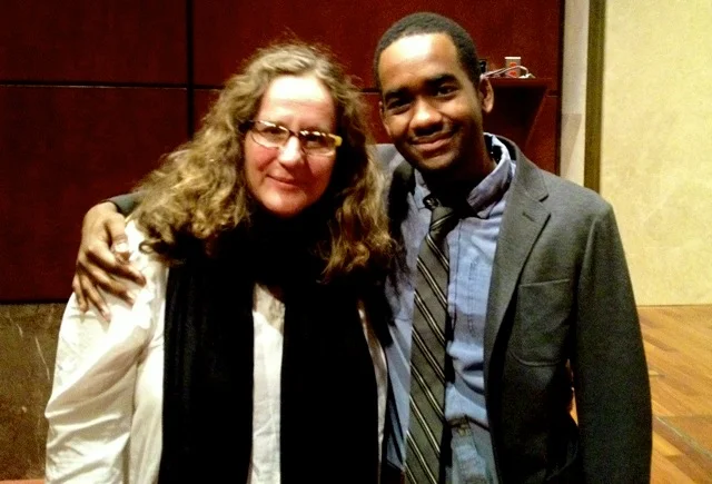 Director Anne de Mare with Terrance Ross from The Atlantic.