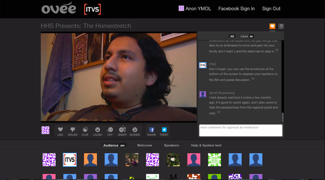 The online OVEE platform allowed hundreds of remote users to watch and discuss as well.