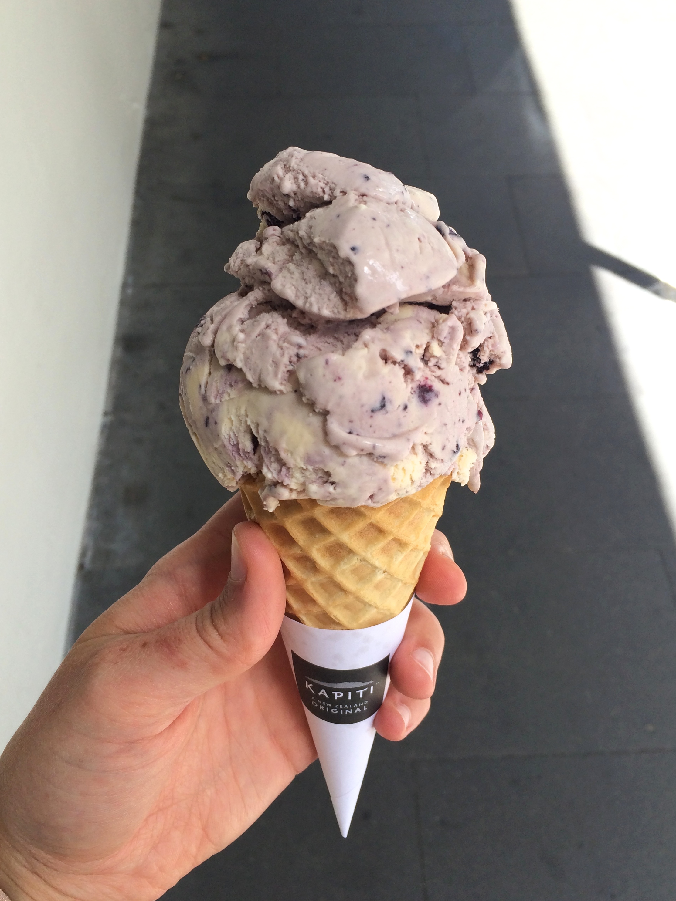 You need to eat this blueberry muffin ice cream from The Kaptiti Store. 