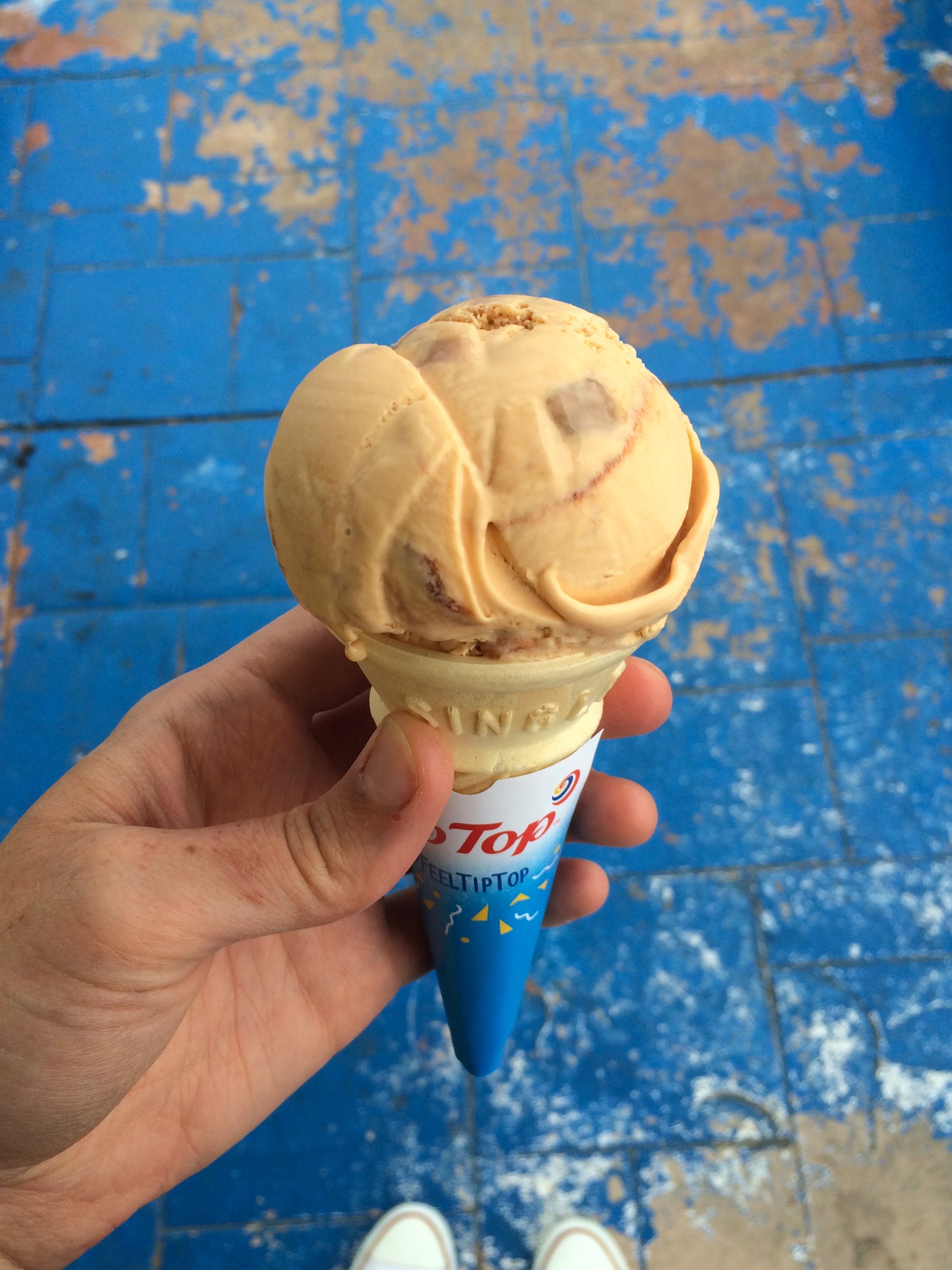 Aah the classic. Caramel fudge Tip Top from The Plantation Cafe. 