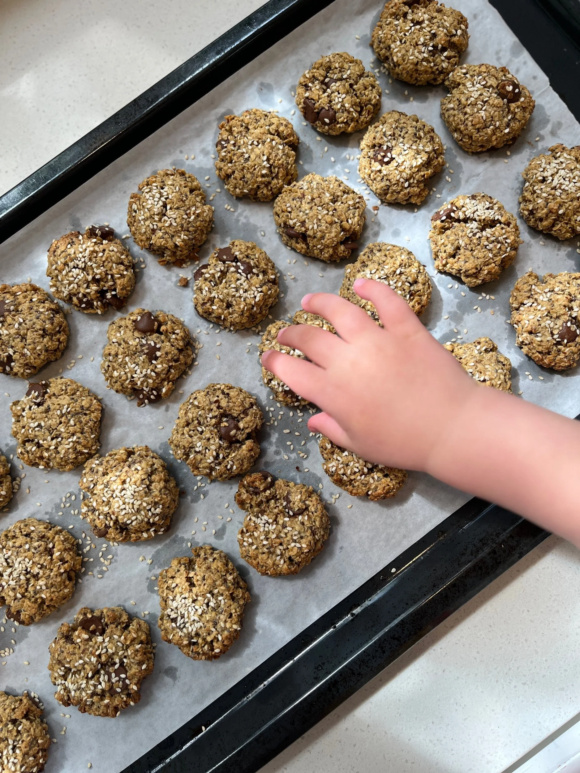 Boobie Bickies - or my version of Nadia Lim's breast feeding cookies
