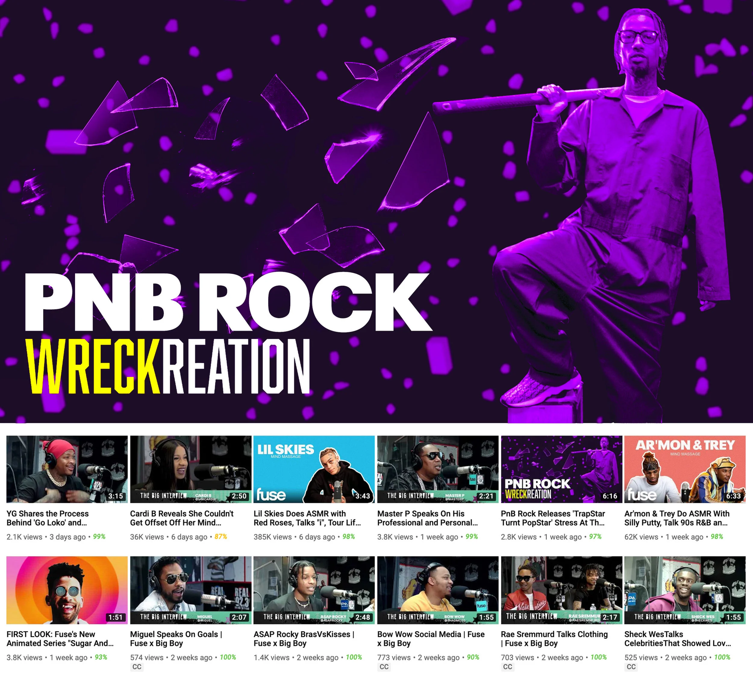 YOUTUBE THUMBNAIL DESIGN - FUSETV YOUTUBE CHANNEL - WRECKREATION