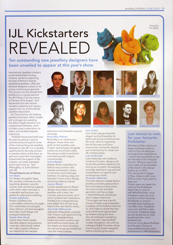 Jewellery in Britain, June 2014