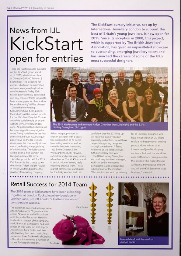 Jewellery in Britain, January 2015