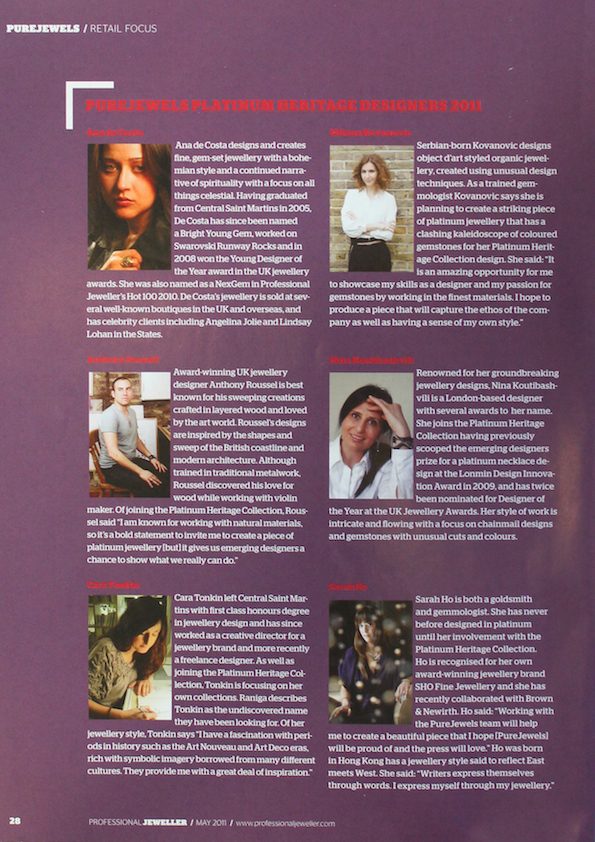 Professional Jeweller, May 2011