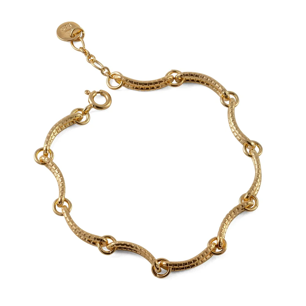 Serpentine Chain Bracelet Gold — Cara Tonkin
