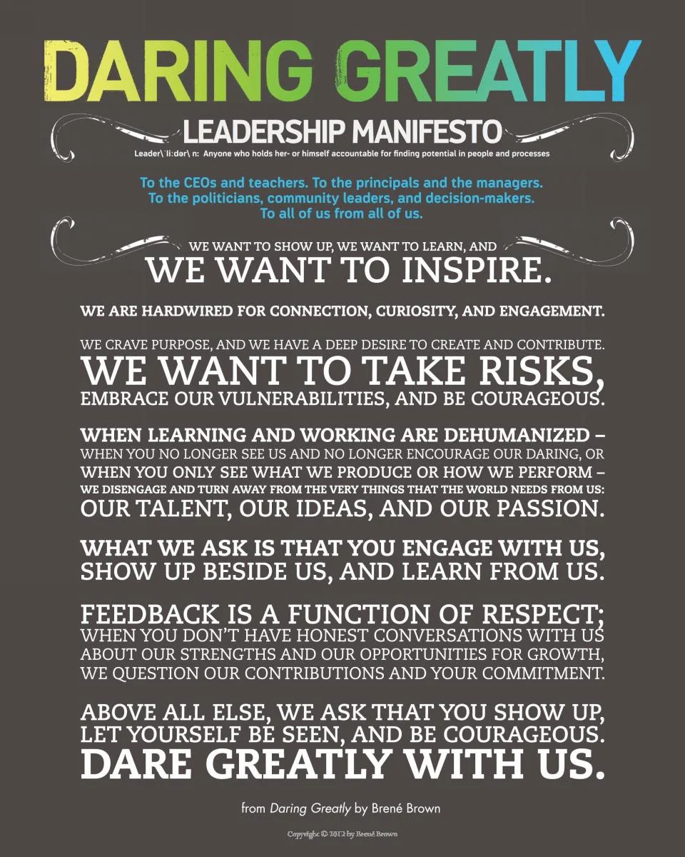 by Brene Brown, Daring Greatly (2012)