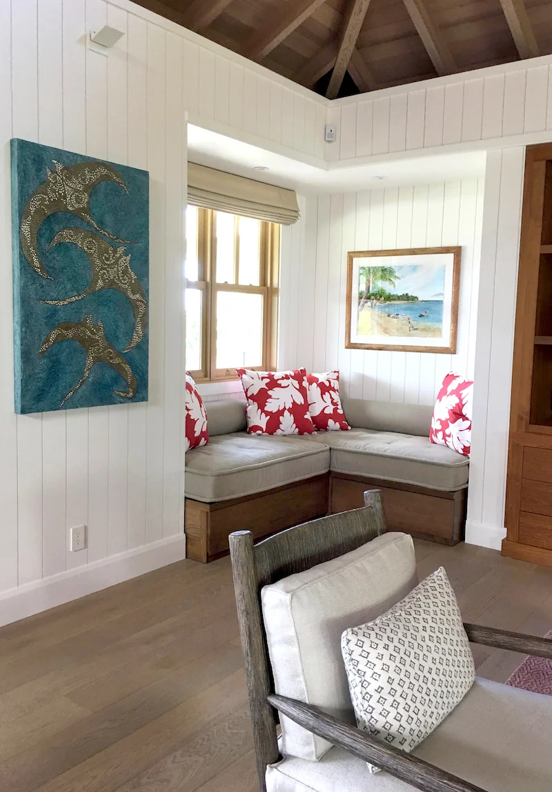 Pune’e side of master room facing main entry - Kukio - Kohala Coast, Hawai’i - Chip’s Ohana #2 of 2 - diptych on multiples page.