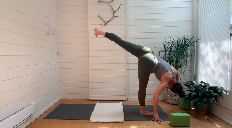 Prenatal Vinyasa - Side Bending Half Moon