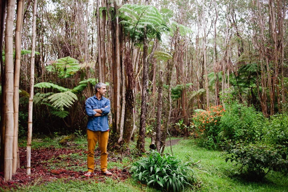 Vicent in the jungle. Mountain View, Hawaii 2015.