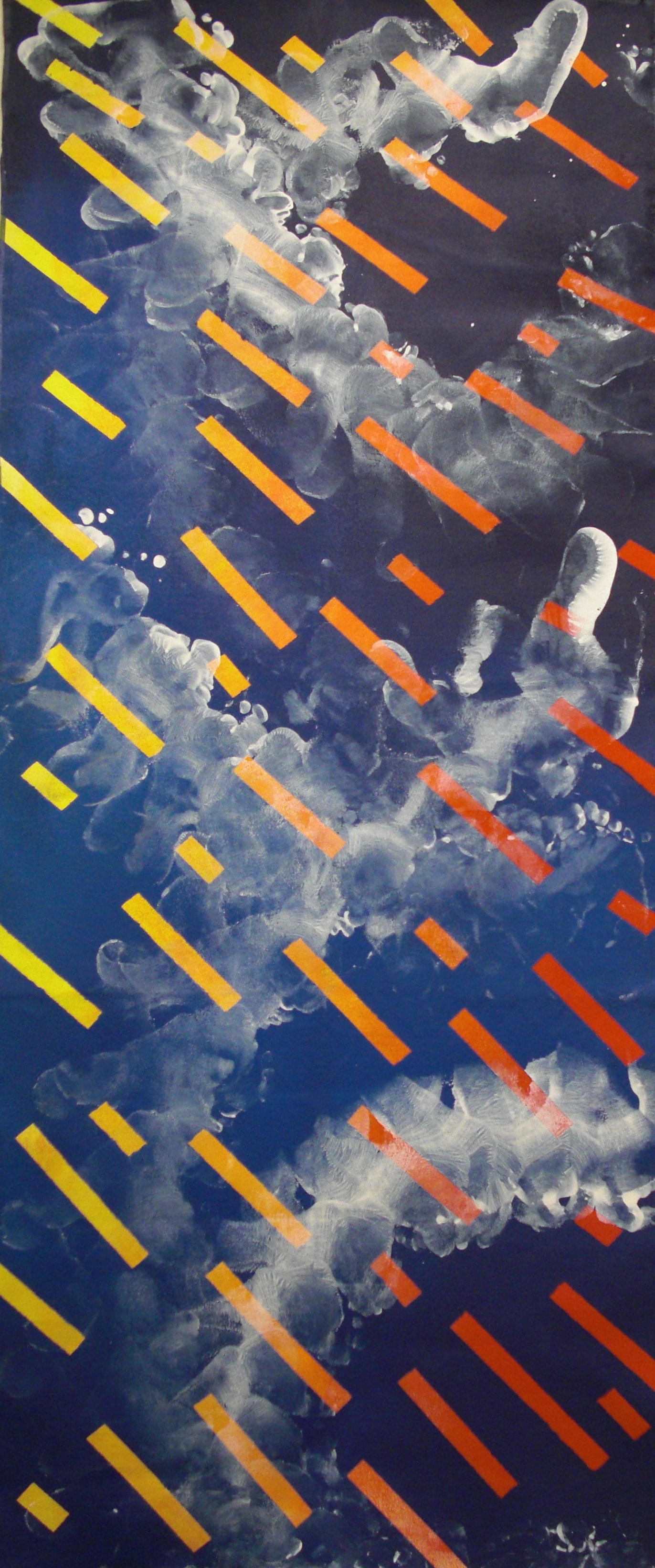 Dance #4, Acrylic on canvas, 2'x6', 2010-2011