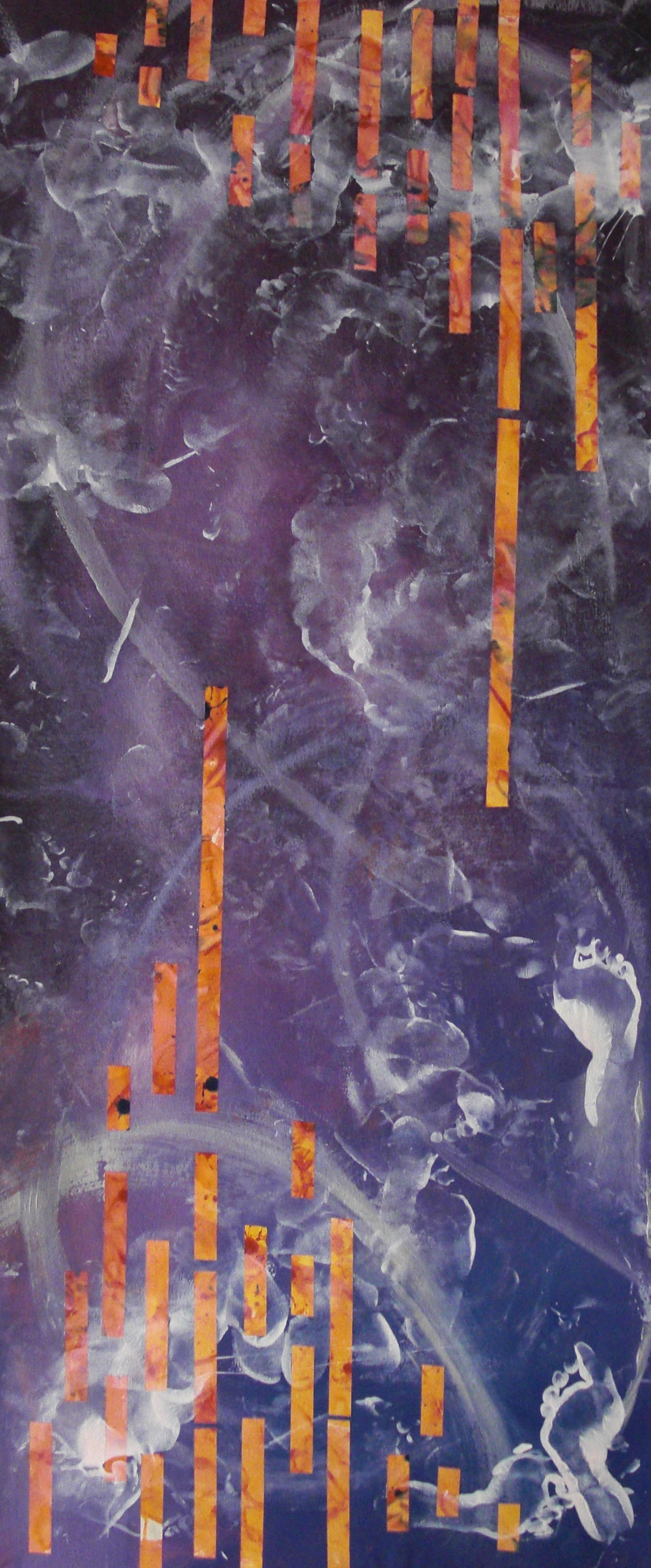Dance #9, acrylic on canvas, 2'x6', 2010-2011