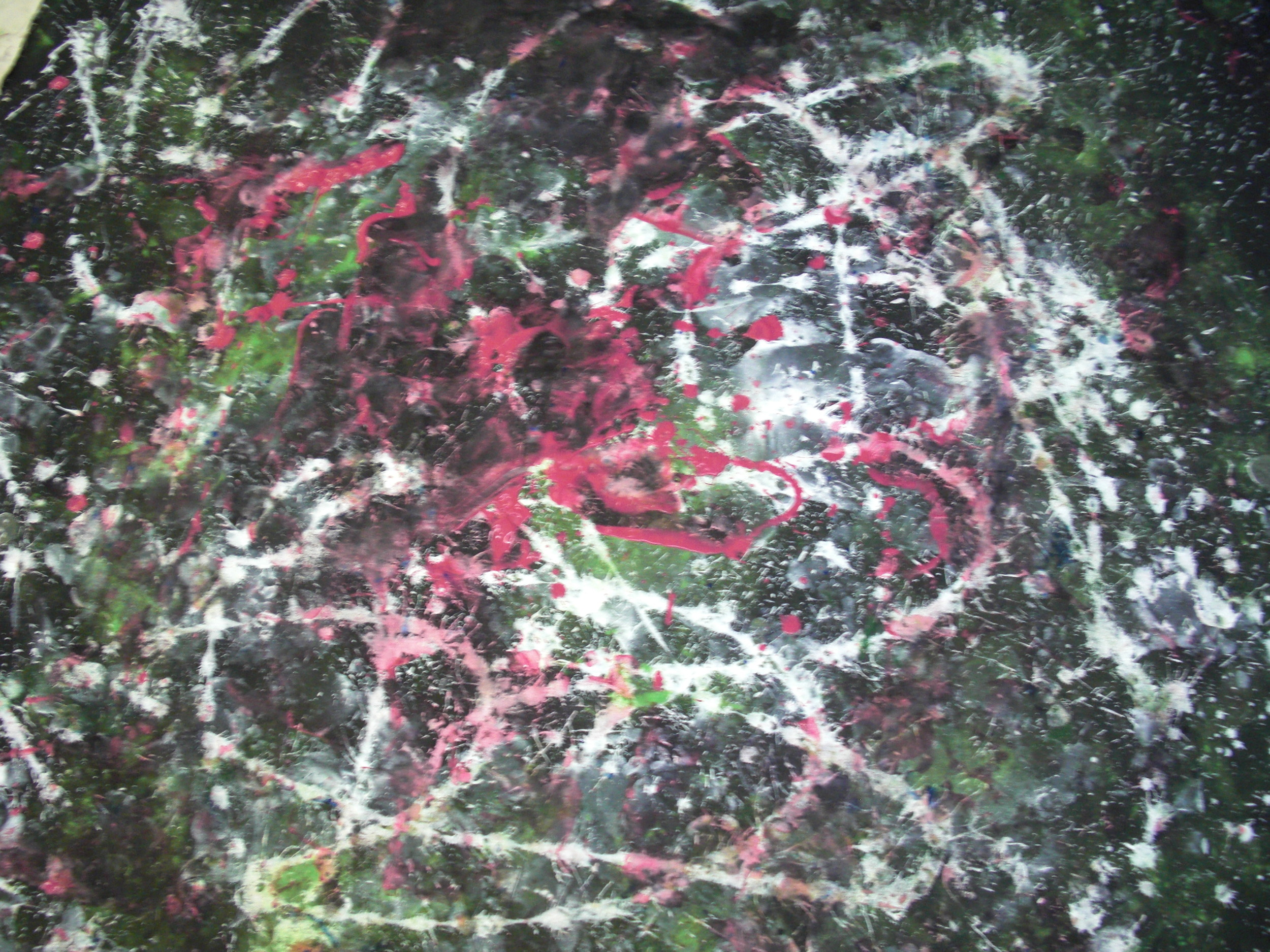 Dance #2, tempera on canvas, 5'x6', 2010