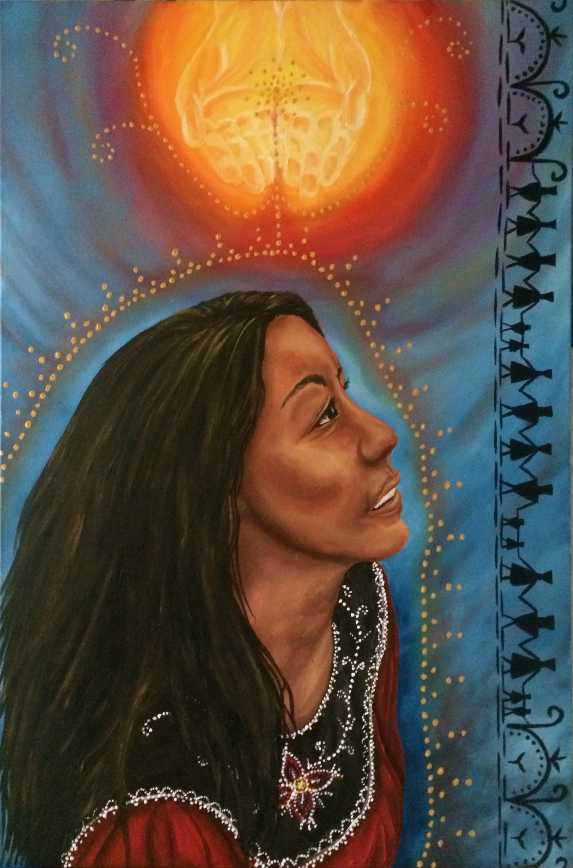 "Divine Love That Surrounds Me", oil on canvas, 24x36 in, 2014
