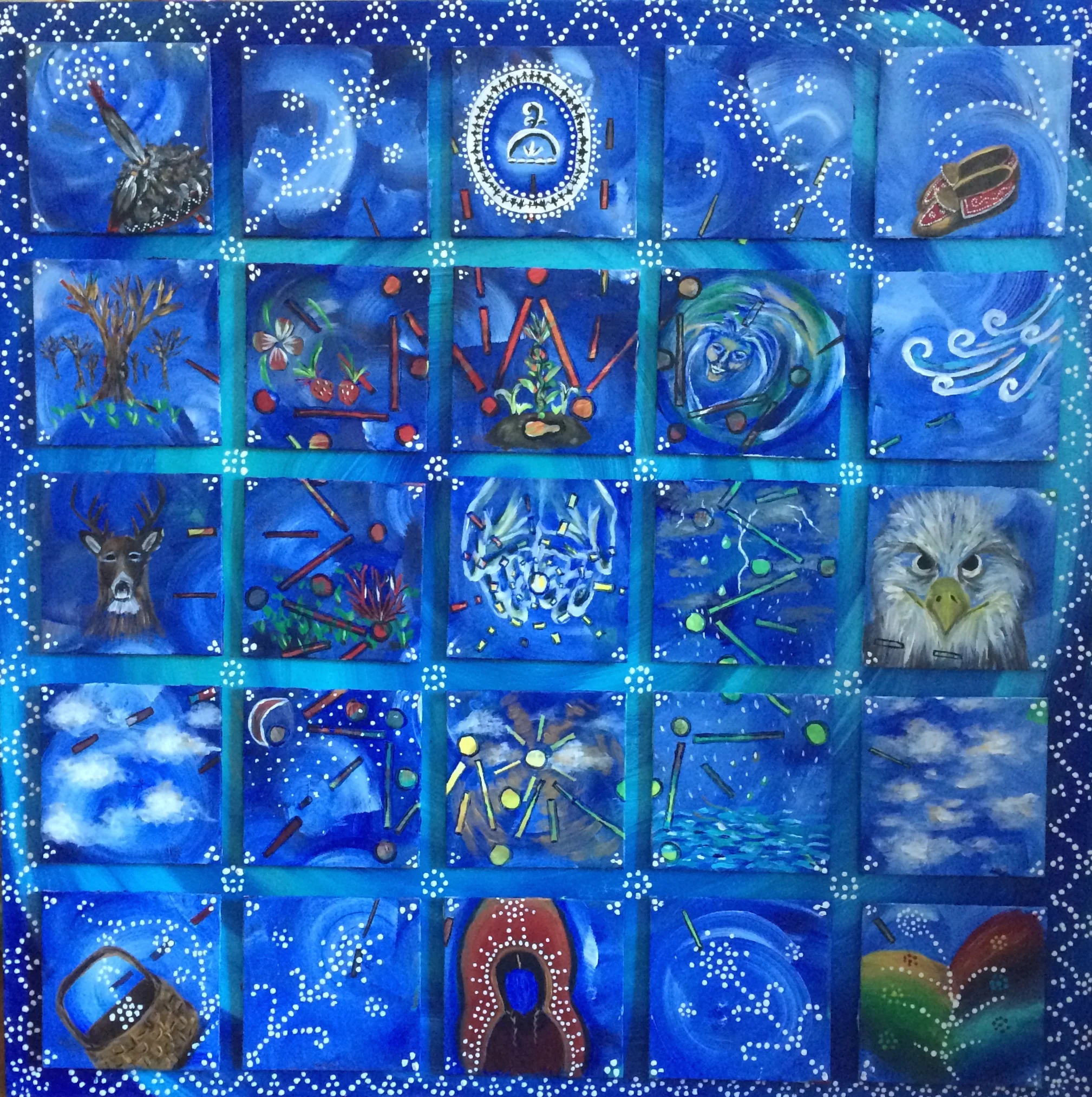 Ganohanyoh, acrylic panels, 2013-2015