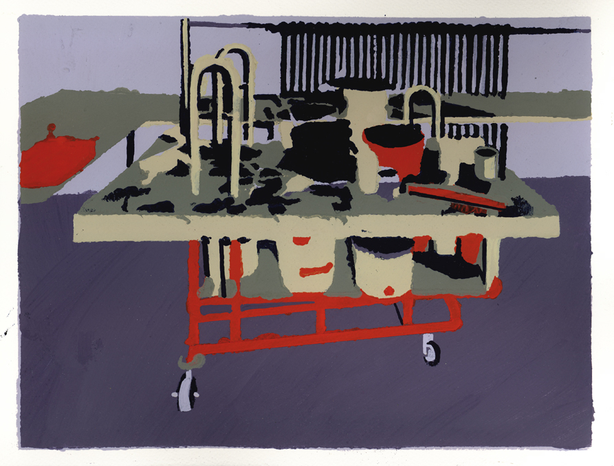 Klaus' Paint Table 2011 28.5 x 38 cm