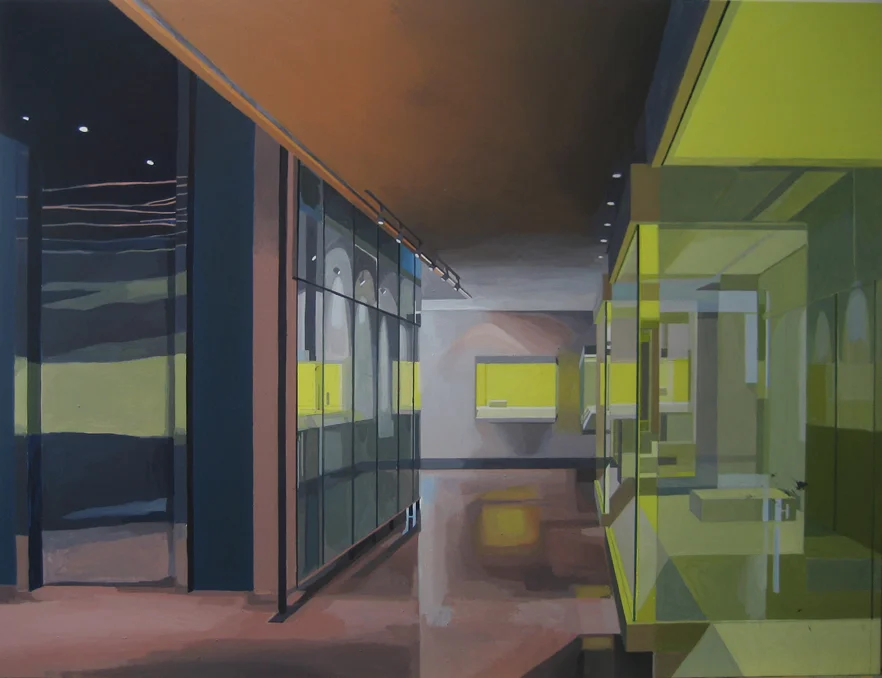 Corridor (Michal and Renata Hornstein Pavilion) 2009 Flashe on panel 48.4 x 63.4 cm