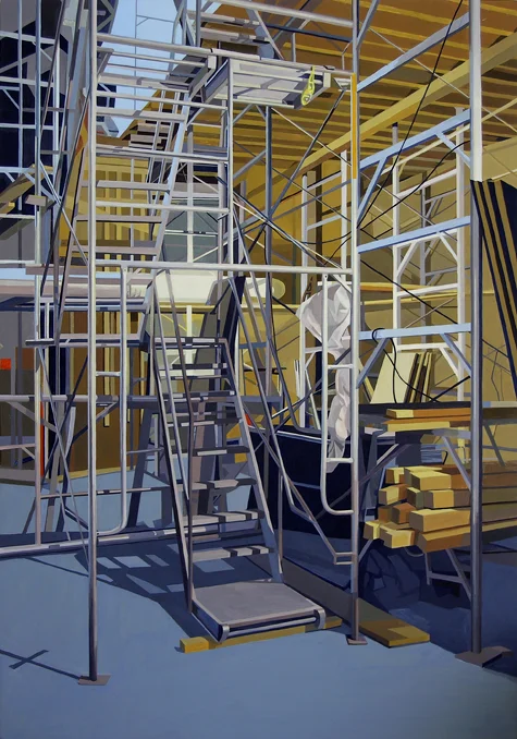 Scaffold (Claire and Marc Bourgie Pavilion) 2010 Flashe on panel 62.6 x 44.2 cm