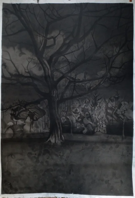 Tree 2014 Ink on Paper 243.84 x 182.88 cm